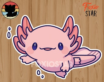 Cute Axolotl Clipart Etsy