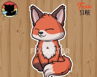 Cute Fox' Sticker