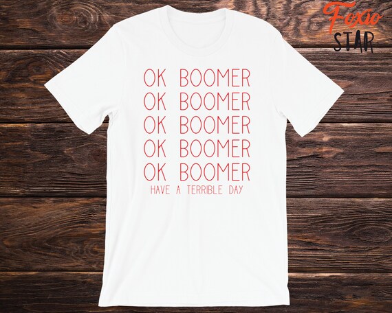 Ok Boomer Red Box Funny Trendy Meme Gen Z Christmas Gift T-Shirt Ok Boomer Red Box Funny Trendy Meme Gen Z Christmas Gift T-Shirt