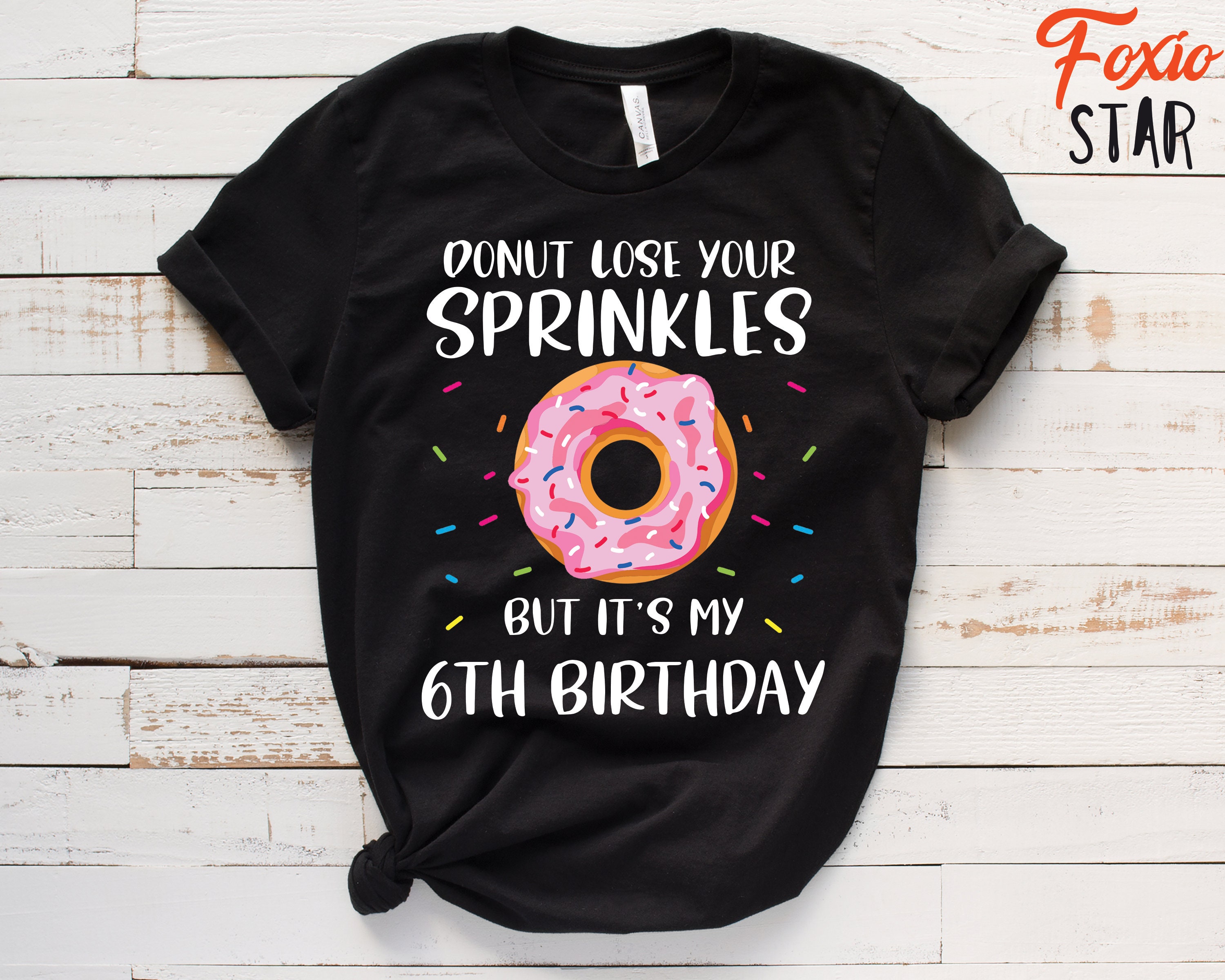 New Junior's Pink Sprinkles Donut Black T Shirt Women's Doughnut Lover Funny Lit New Junior's Pink Sprinkles Donut Black T Shirt Women's Doughnut Lover Funny Lit