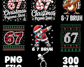 67 Bundle 67 Meme SVG PNG, Funny Kids Meme Svg, Six Seven 6 7 Meme Png, Gen Z Svg, Trendy 67 Digital File