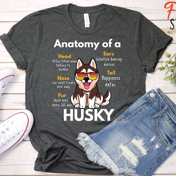 Husky Funny Dog Shirts for Men Women