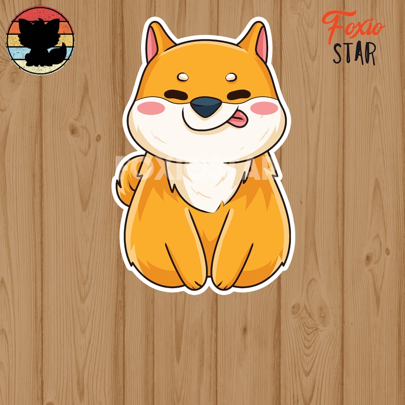 Shiba Inu Sticker / Kawaii Shiba Inu Sticker / Shiba Inu Owner | Etsy
