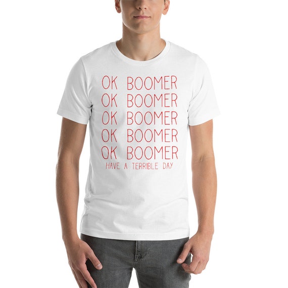 Ok Boomer Red Box Funny Trendy Meme Gen Z Christmas Gift T-Shirt Ok Boomer Red Box Funny Trendy Meme Gen Z Christmas Gift T-Shirt
