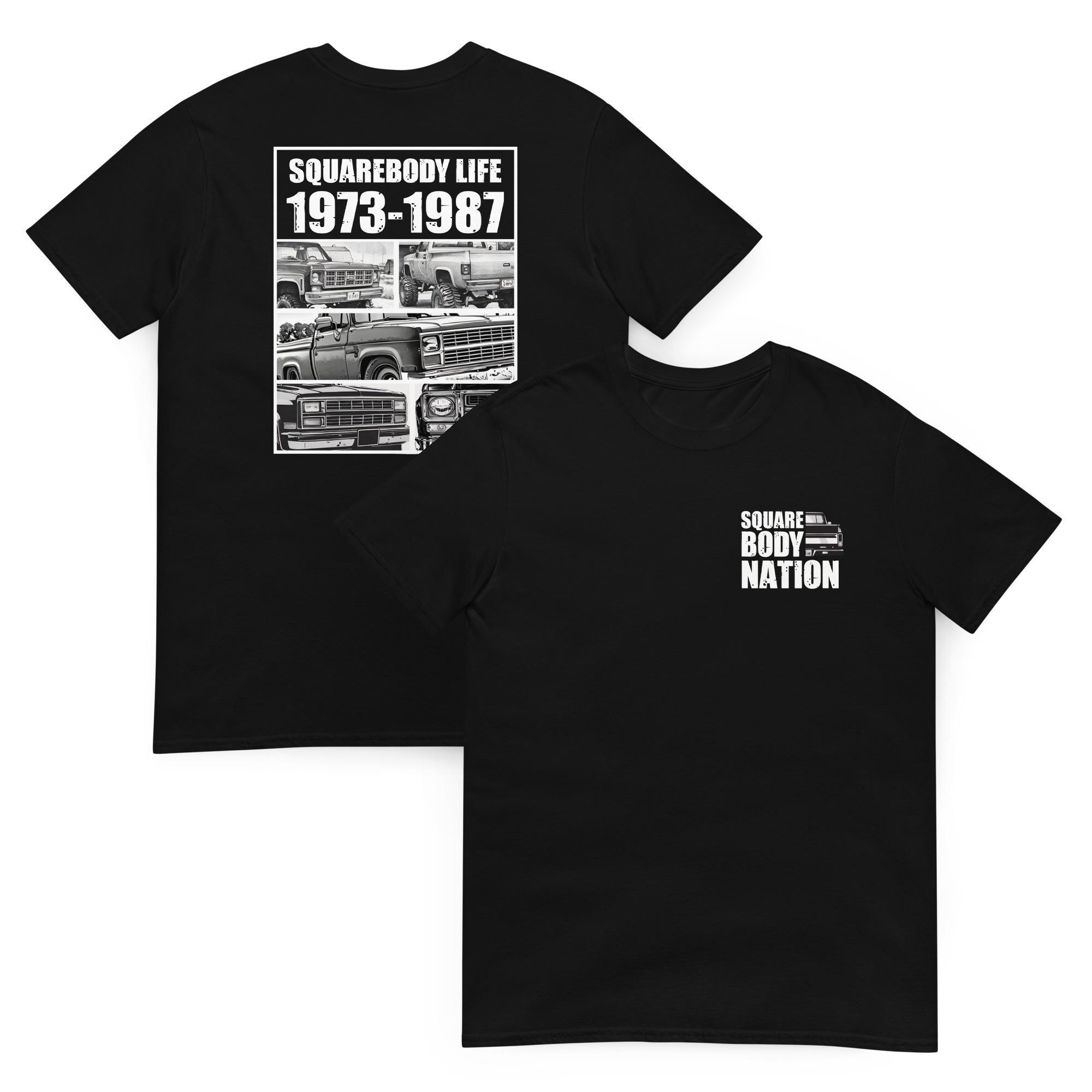 Quadratisches Körperbild, Das Leicht Von Lkw Gestört Wird, T-shirt Mit Quadratischem Körperbild - 220g | Schnelle & Sicher Zur Kasse Gehen