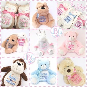 Personalised Teddy Bear,  teddy bears , Embroidered Baby Teddy, New baby gift,Personalised teddy bears