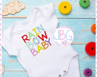 rainbow baby gro