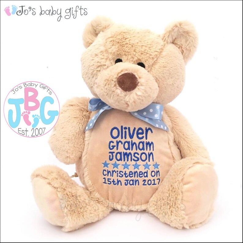 Peluches Doudous Ours Personnalise Nounours Anniversaire Bapteme Bebe Nouveau Ne Cadeau D Anniversaire