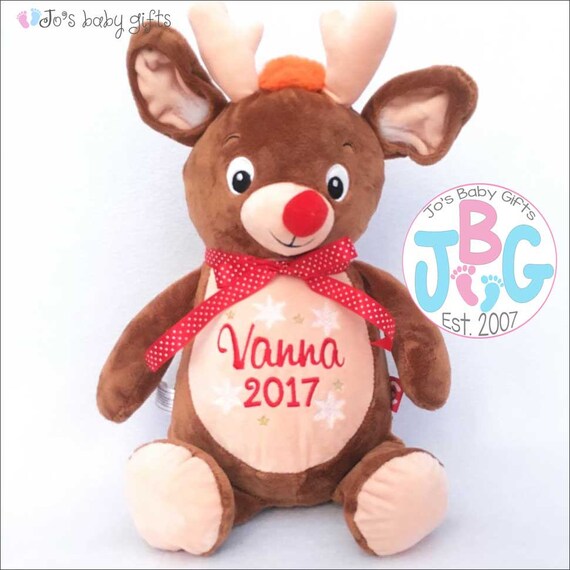 personalised first christmas teddy