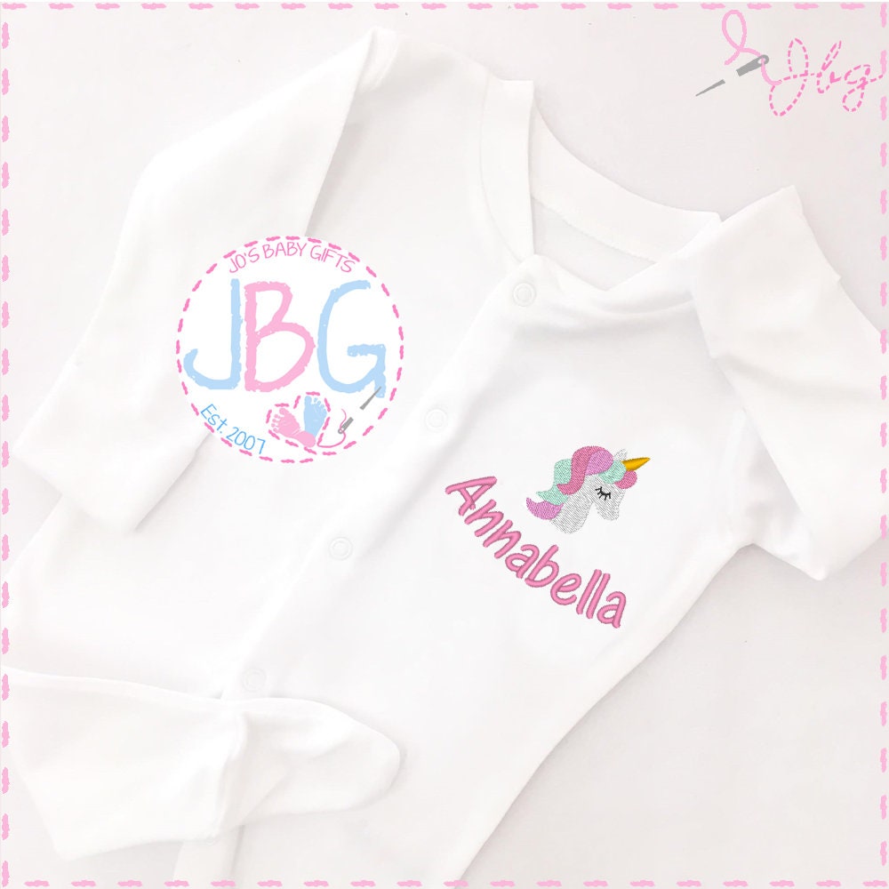 personalised christening baby grow