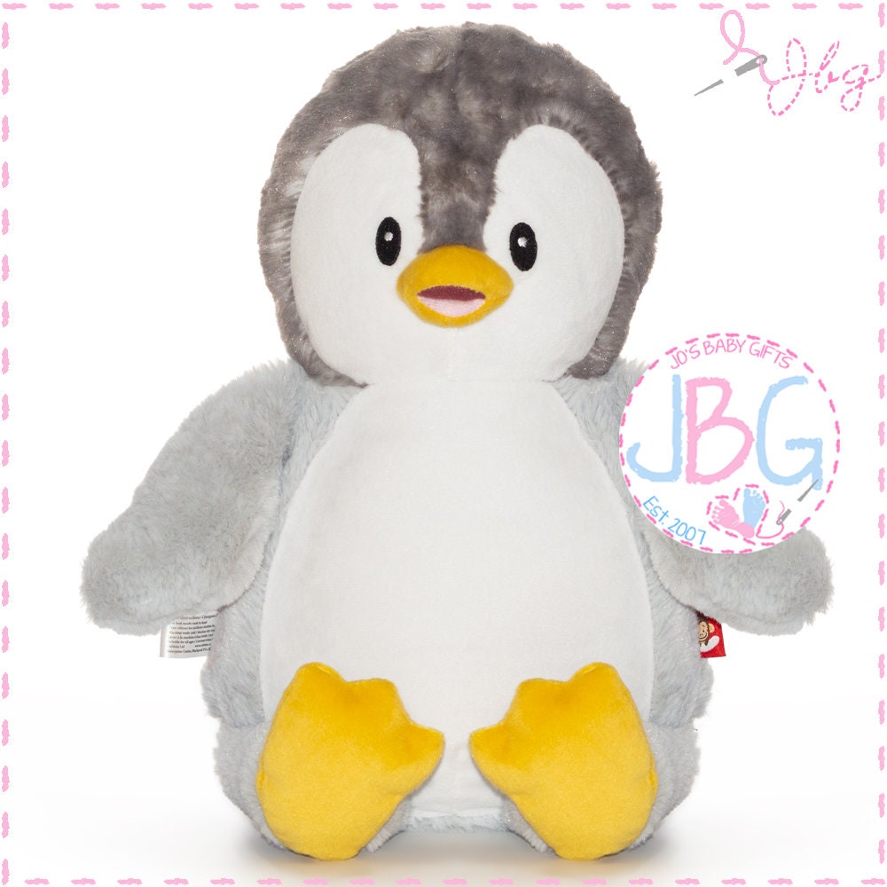 Personalised Teddy Bear Cubby Penguin Teddy bear custom | Etsy