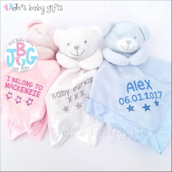 personalised baby teddy