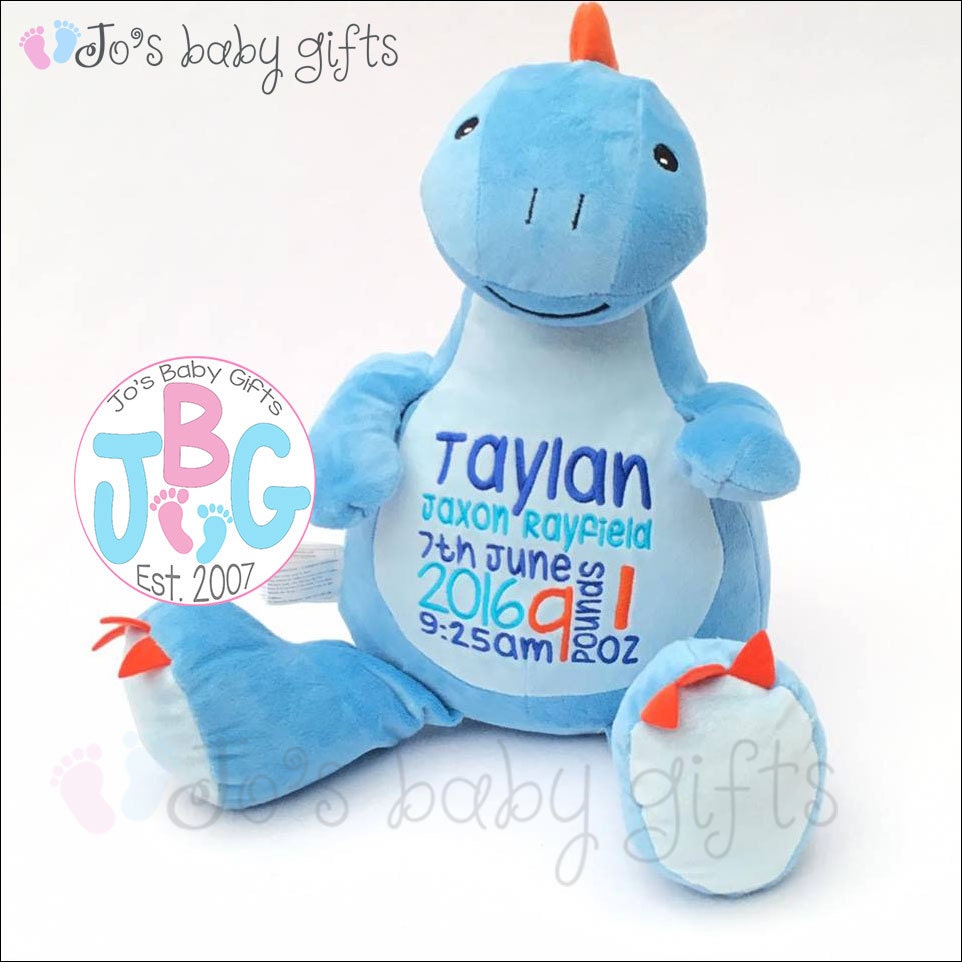 personalised dinosaur teddy