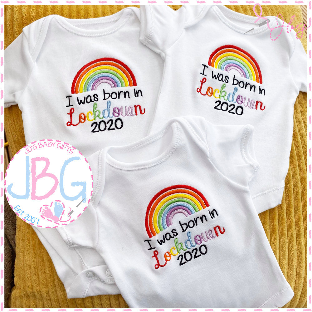 born in lockdown baby vest