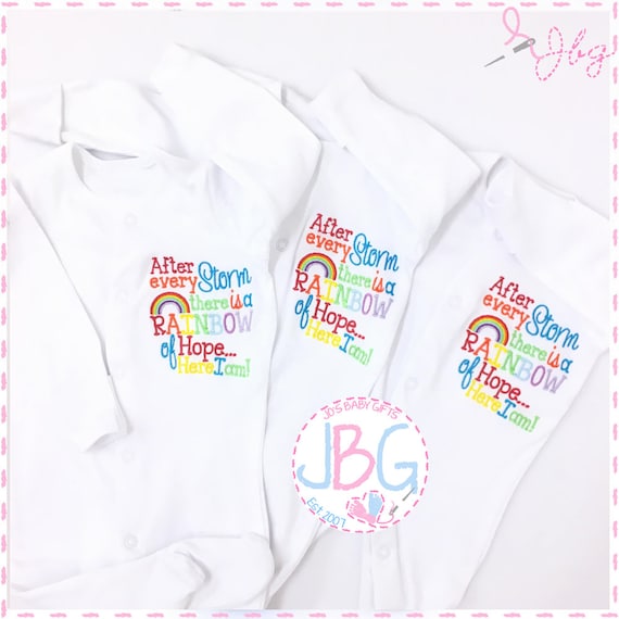 Rainbow Baby sleepsuit onsie 