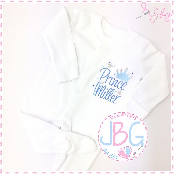 personalized baby sleepsuits