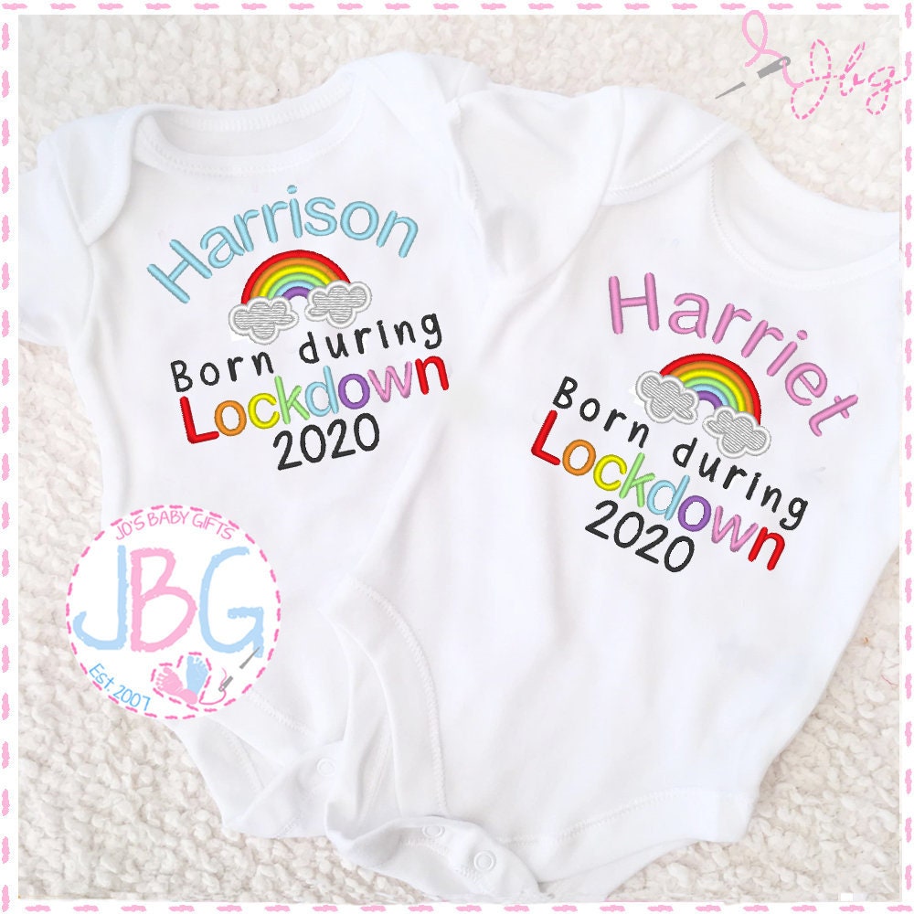 born in lockdown baby vest