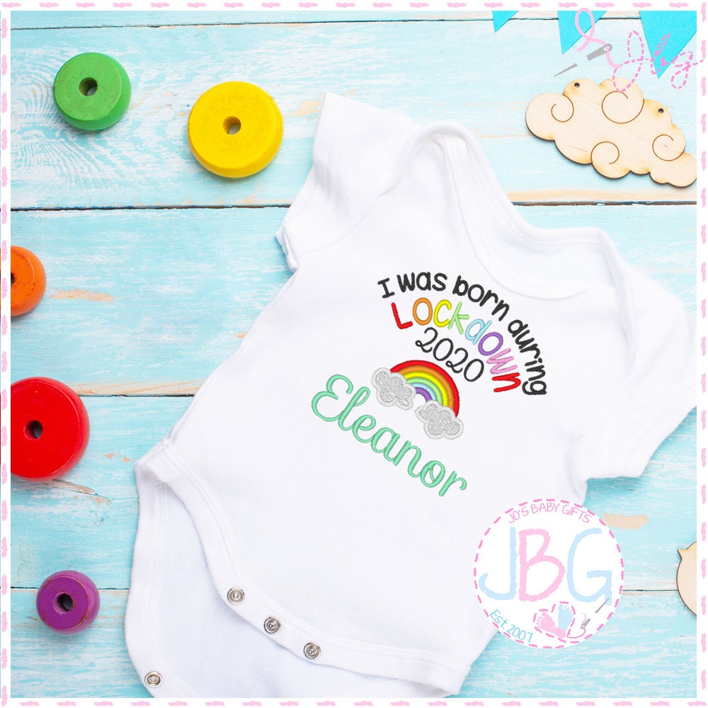 born in lockdown baby vest