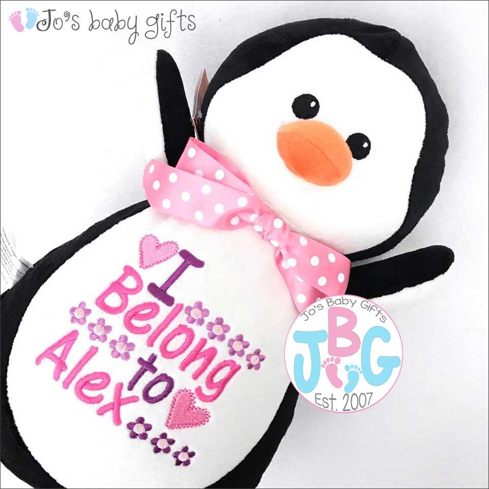 personalised penguin teddy