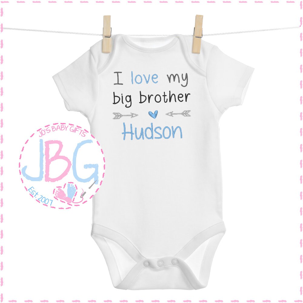 i love my big sister babygrow
