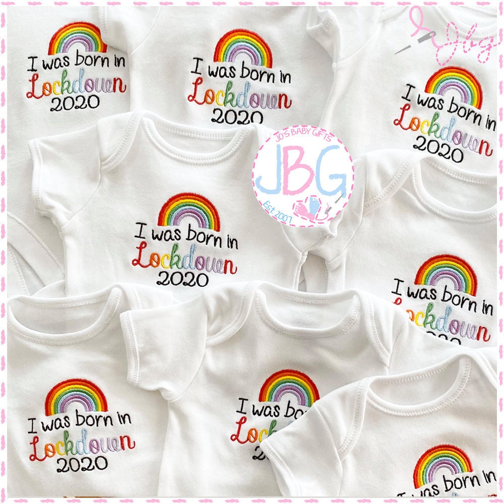 born in lockdown baby vest