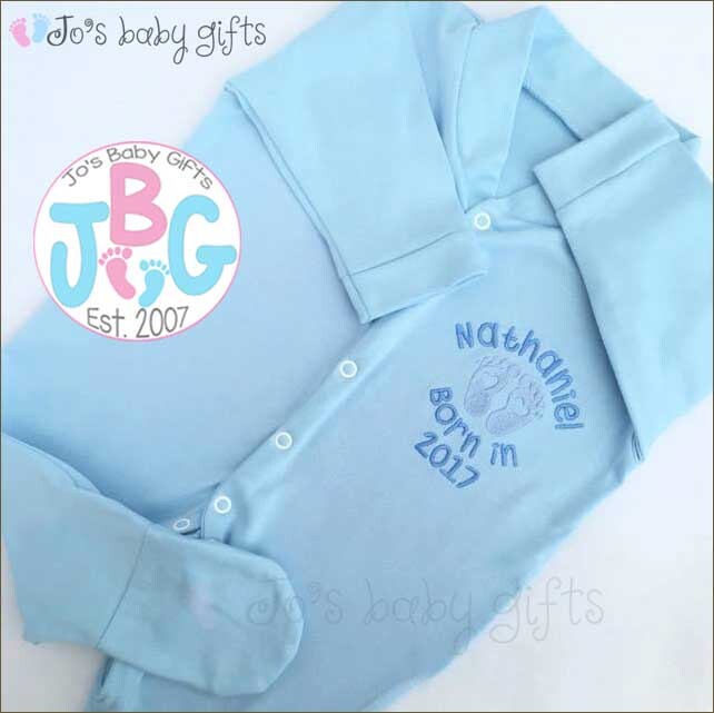 personalised born in 2020 sleepsuit