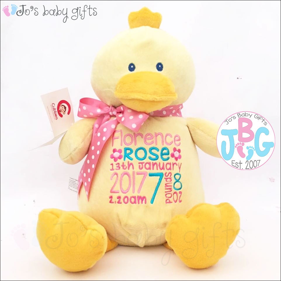 personalised duck teddy