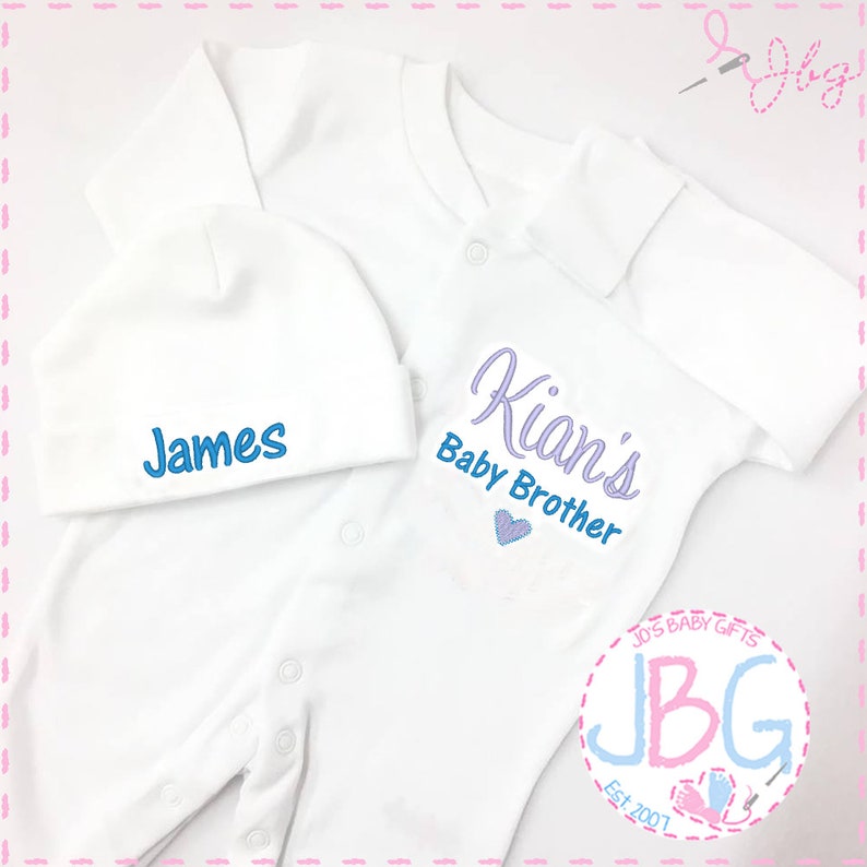 personalized baby sleepsuits