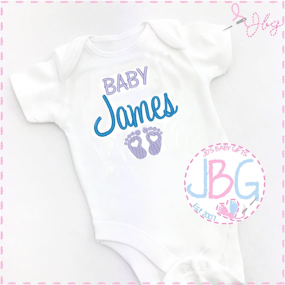 personalized baby clothes embroidered
