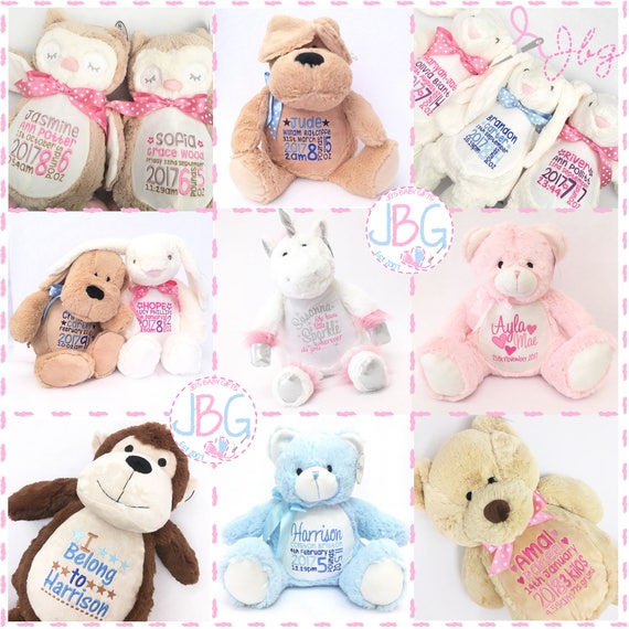 personalised embroidered teddy bears