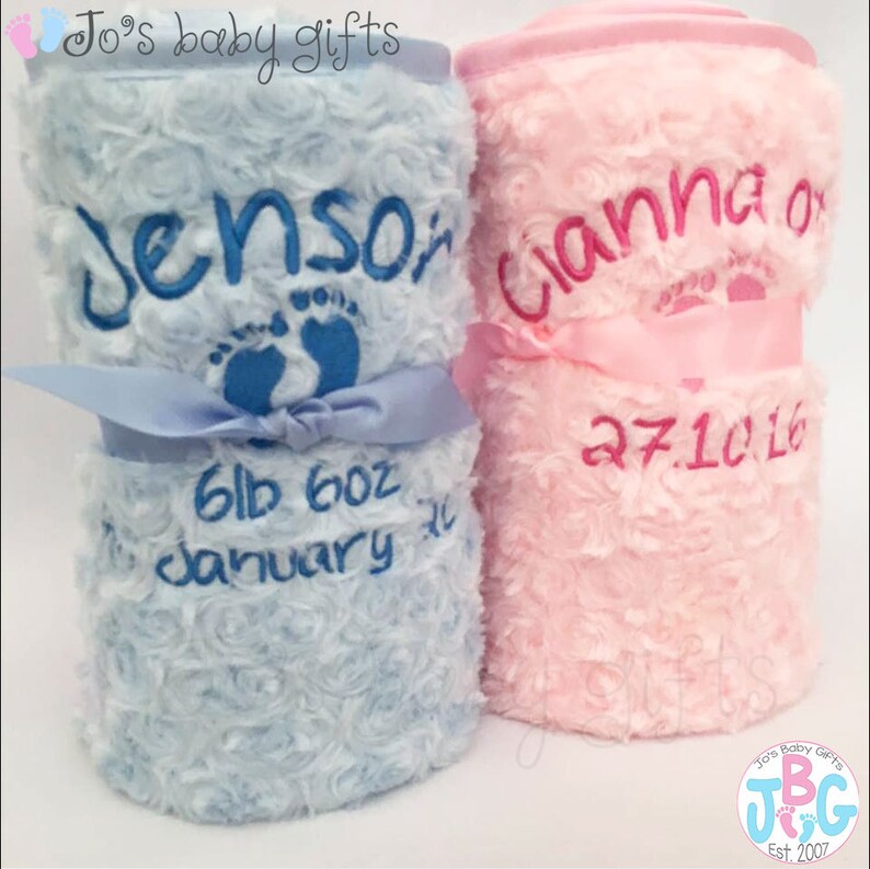 personalised fluffy baby blankets
