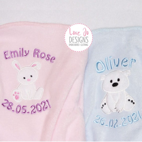 Couverture Pour Bebe Personnalisee Couverture Molletonnee Etsy