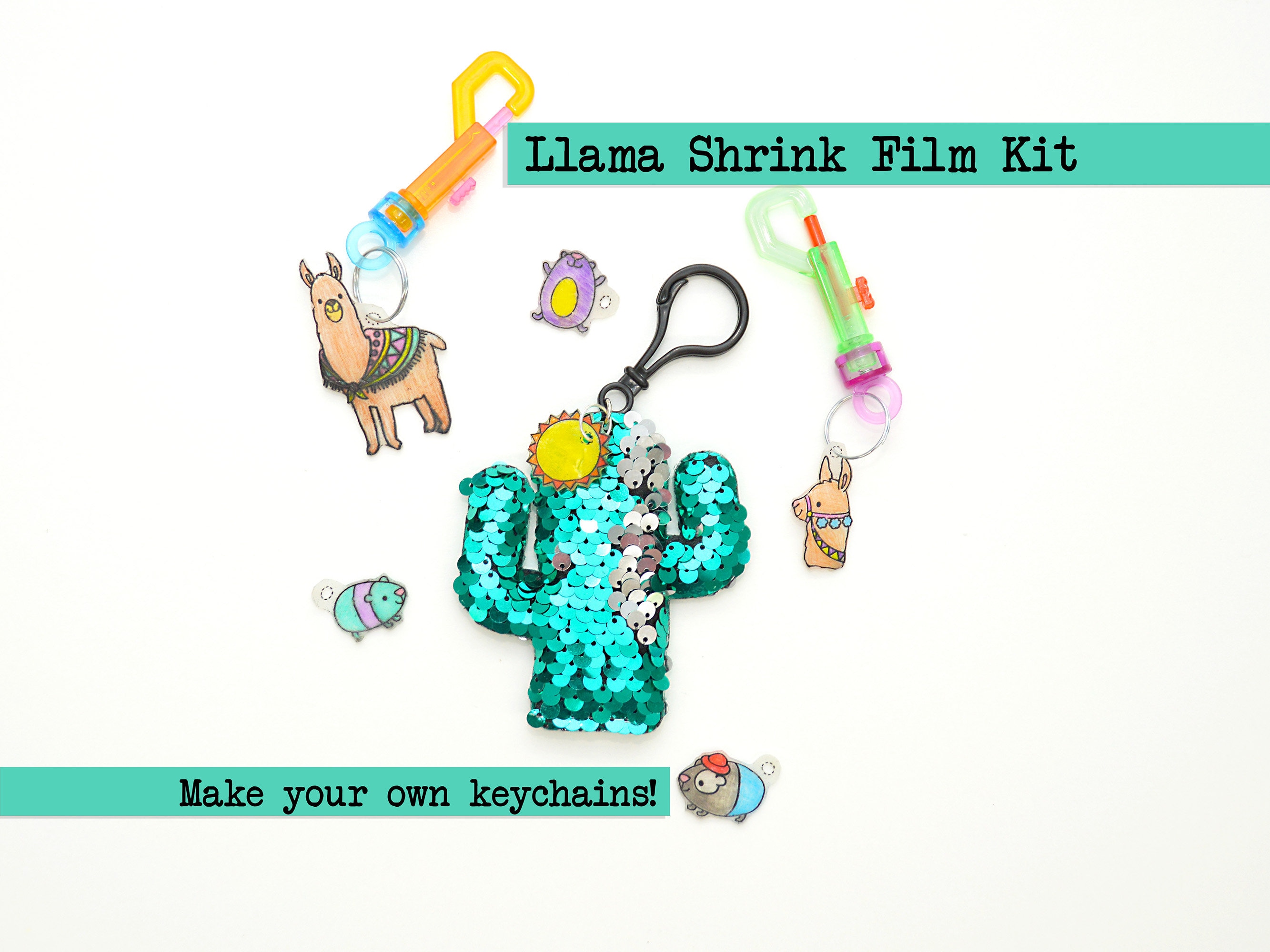 Pisanka Egg Necklace Kit, DIY Craft Kit for Kids, Shrinky Dink