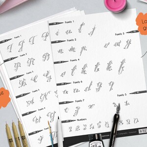 Pen Calligraphy Printable Worksheets for Beginners, a Complete Guide Aa ...