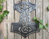 Odins Hammer, Norse, Decor, Thor, Vikings, Wall art, Gift , wood, Wood Wall Art , Protection