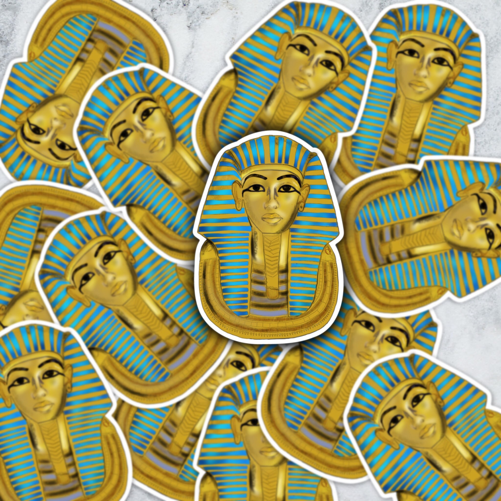 Egyptian Sticker Pharaoh Sticker Vinyl Waterproof Sticker Etsy