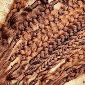 Cowboy Copper | Ginger | Mixed puffy and fishtail synthetic braid extensions