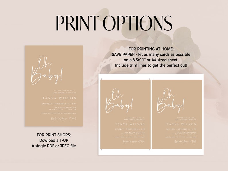 Modèle d'Invitation pour baby shower fée, Shower de bébé fées magiques, Faire-part de fée enchantée, modèle modifiable, une petite fée, FBS1 image 12