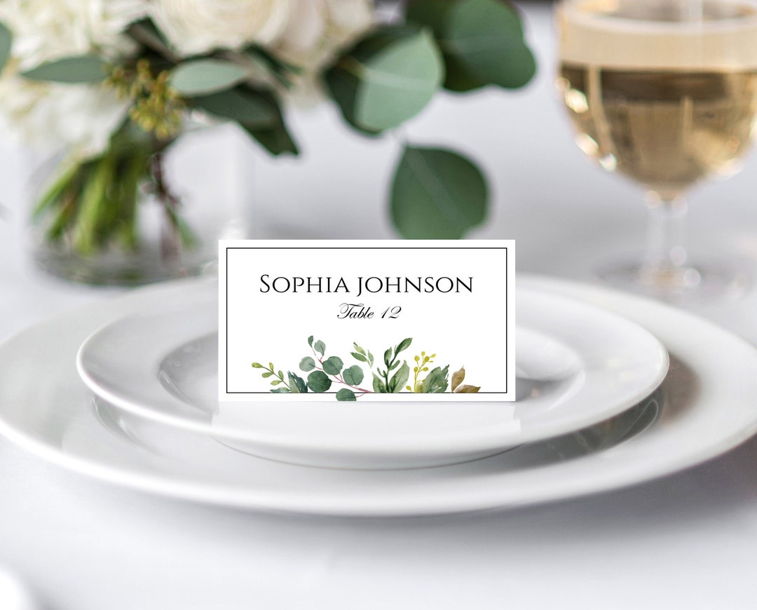 Wedding Place Cards Printable Place Card Template Editable Etsy Wedding Place Cards Printable Place Card Template Editable Etsy