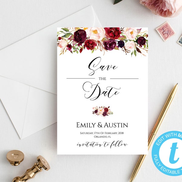 Marsala Wedding - Etsy