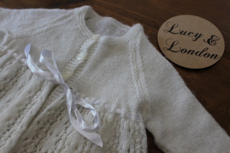 Girls Knitted white Cardigan