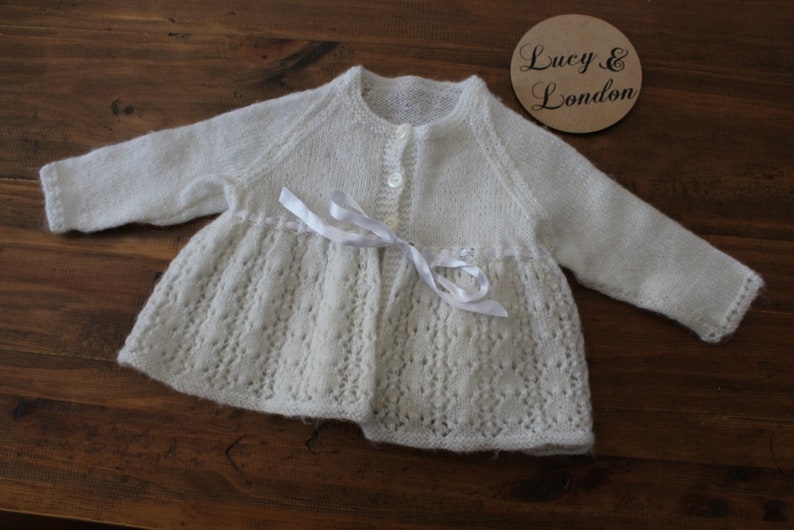 Girls Knitted white Cardigan