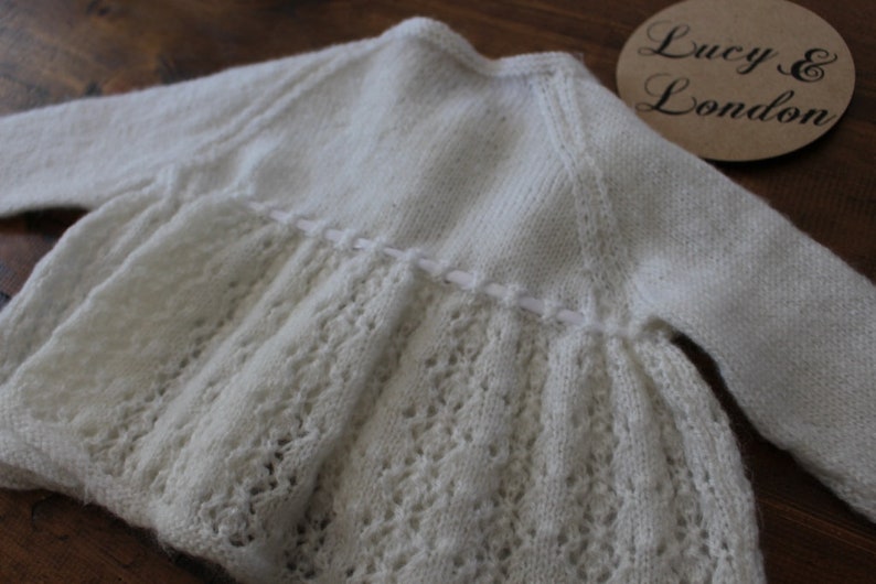 Girls Knitted white Cardigan