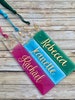 Personalized Gold Flake Resin Bookmark/Handmade Name Bookmark 