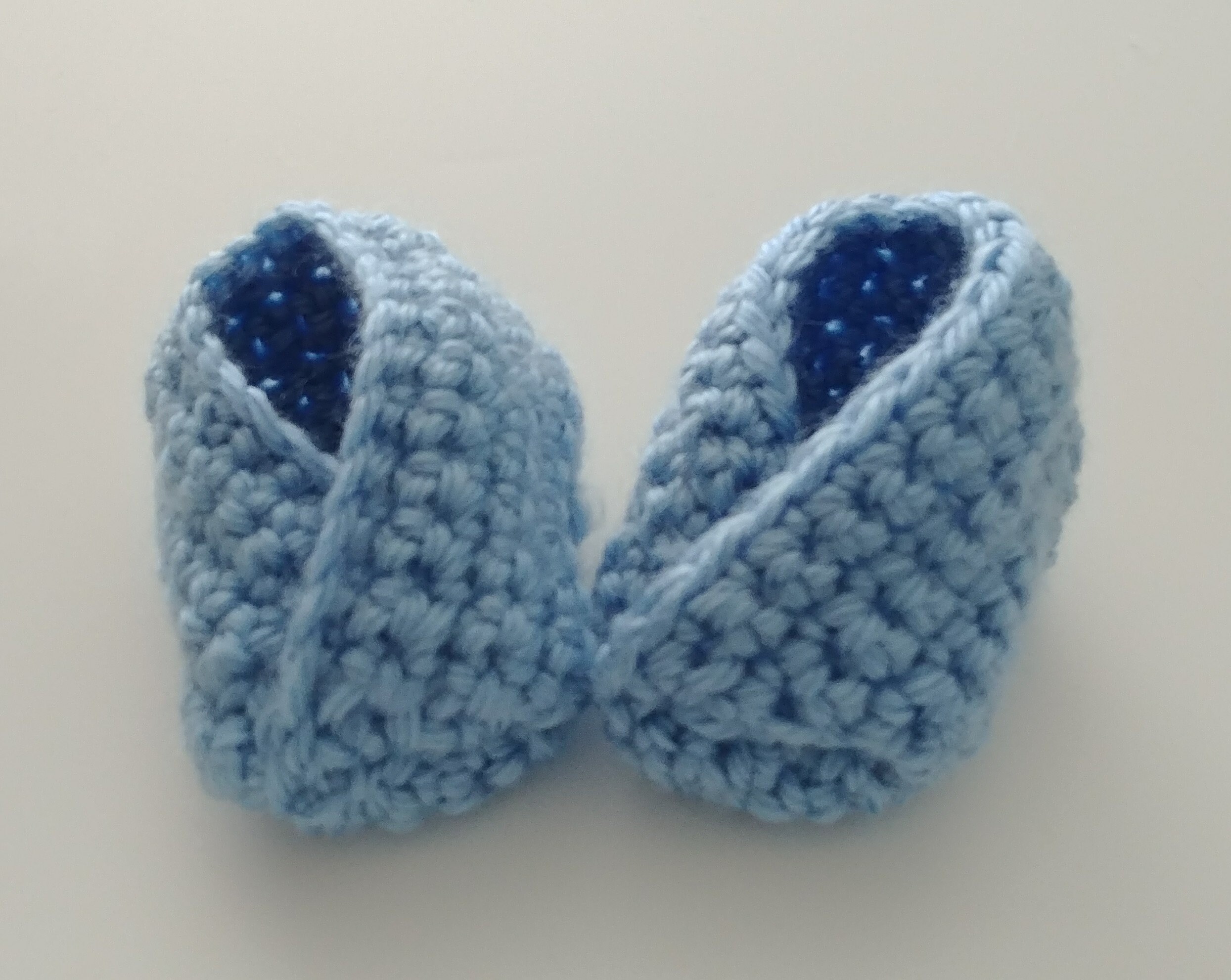 crossover baby booties