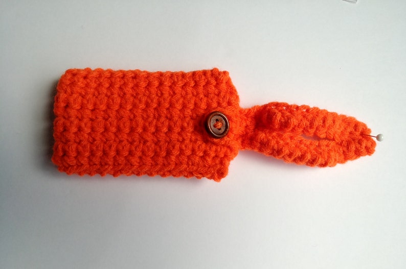 duffel bag tag overnight bag tag business card tag baggage tag wedding favor travel accessory Construction blaze orange luggage tag