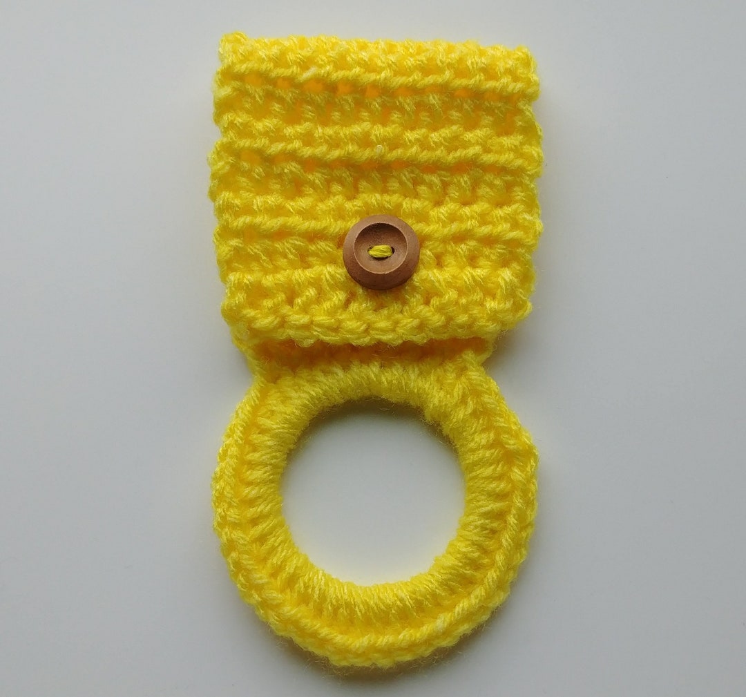 Yellpw Crochet Kitchen Towel Hanger Hand Towel Hangers Home Etsy