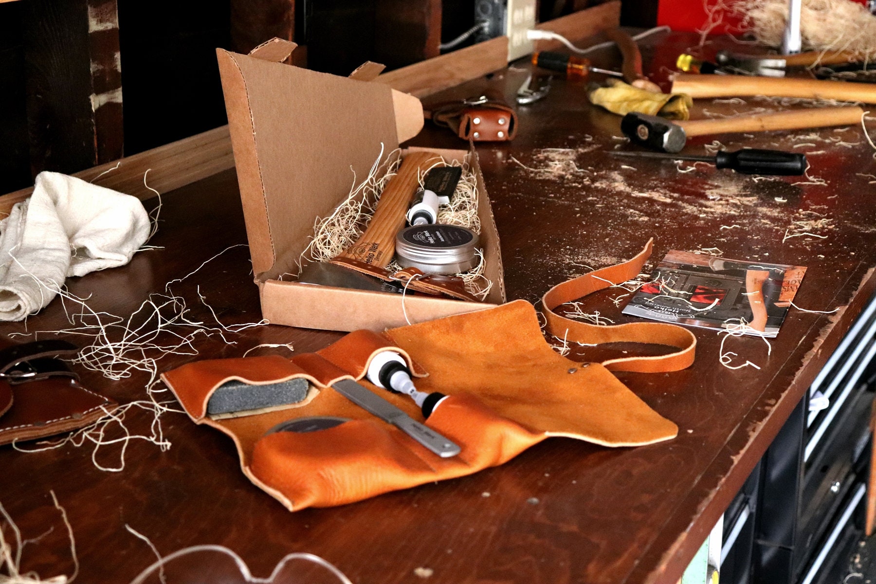 Axe Maintenance Kit With Leather Tool Roll Sharpening Etsy