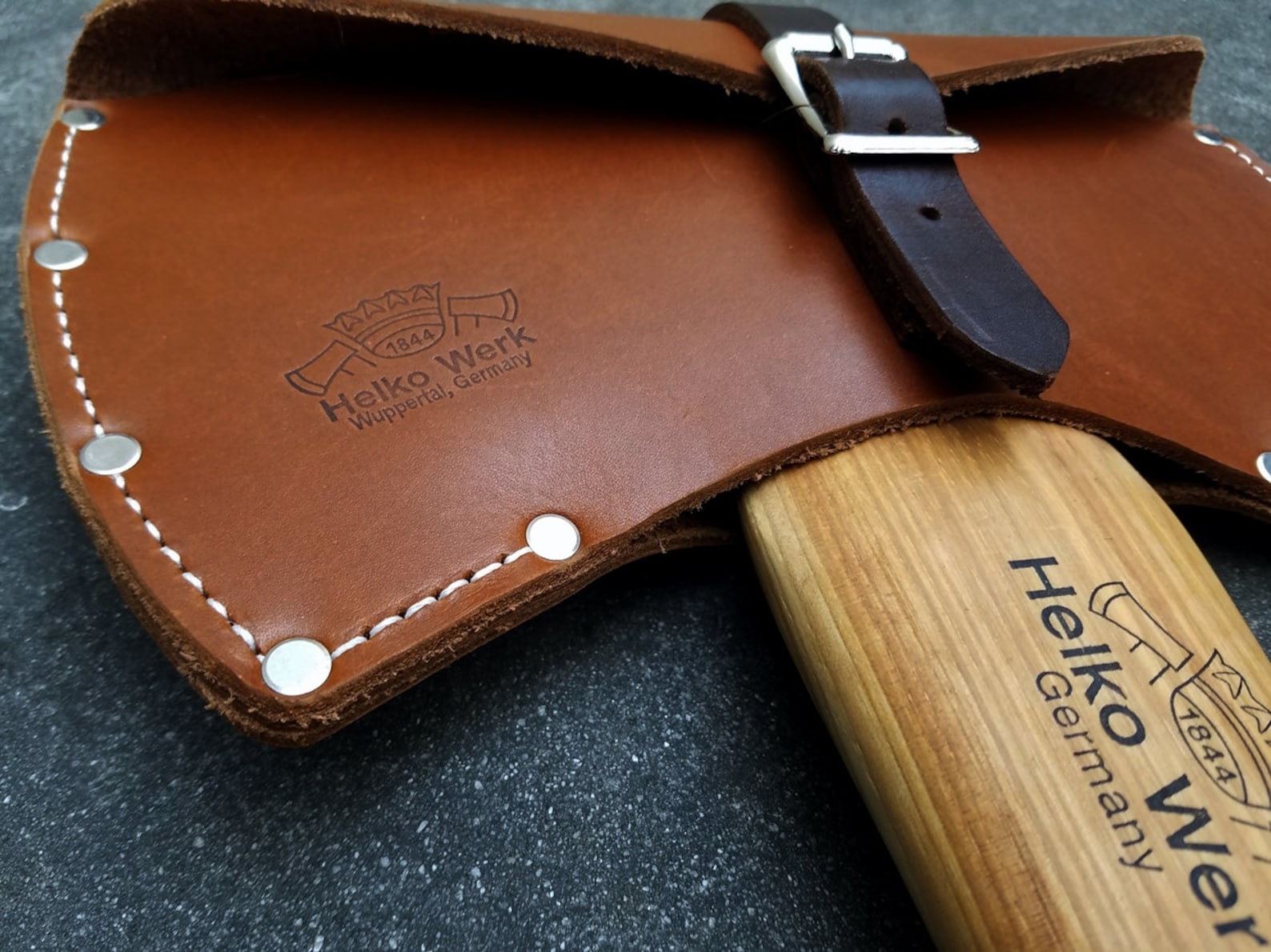 Full Cover Double Bit Leather Axe Sheath Etsy