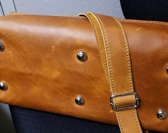 Waxed Canvas and Leather Mason Bag Tool Travel Bag (16